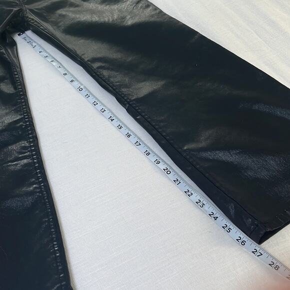 Rag & Bone Casey High-Rise Ankle Flare Pants in Coated Black Size 31 NWT - Picture 9 of 14